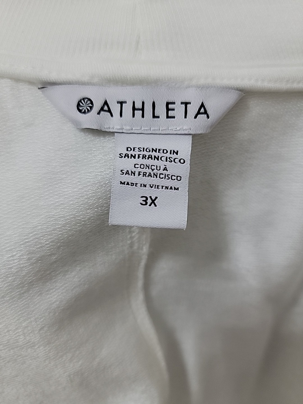 Athleta Ivory Draped Open-Front Cardigan - Picture 5 of 7